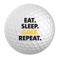 JUMBO SPORTS Eat Sleep Golf Repeat Golfbal