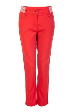 JackNicklaus Solid Pant W/Print Waistband