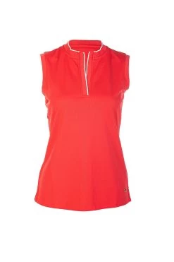 JackNicklaus Solid Sleeveless Polo